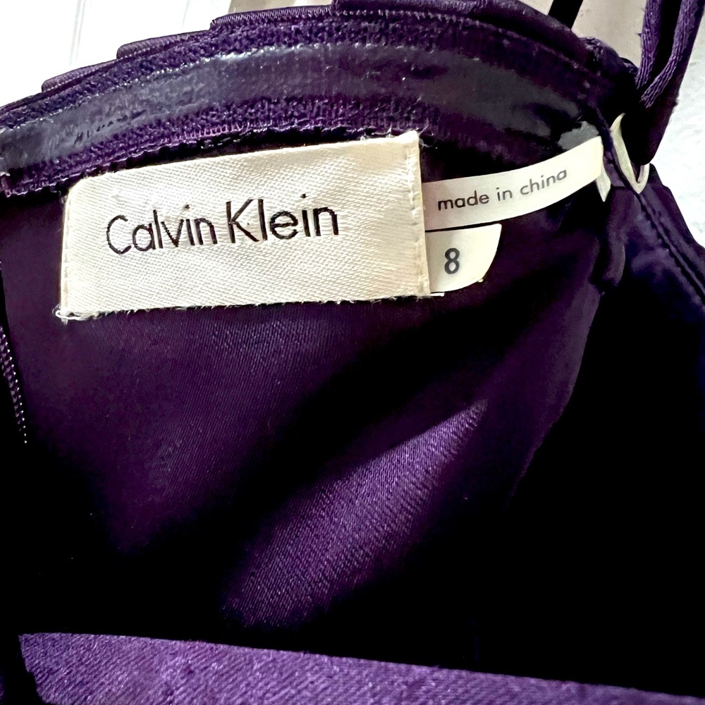 calvin klein purple dress - Picture 3 of 3